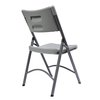 Officesource Blow Molded Folding Chairs Plastic Blow-Molded Folding Chair, 4PK FBM03GR